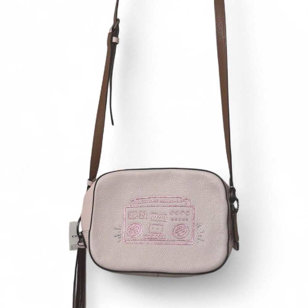 Coach Light Pink and Brown Crossbody Bag